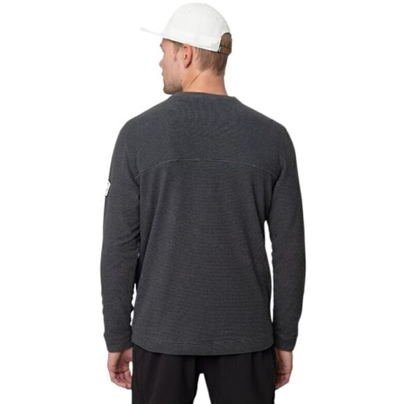Strafe Tech Crew Fleece Grey & Black Stripes Long Sleeve Sweatshirt Mens Size S - Picture 2 of 14